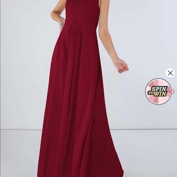 Azazie Flora - Burgundy / A14 - Picture 4 of 4